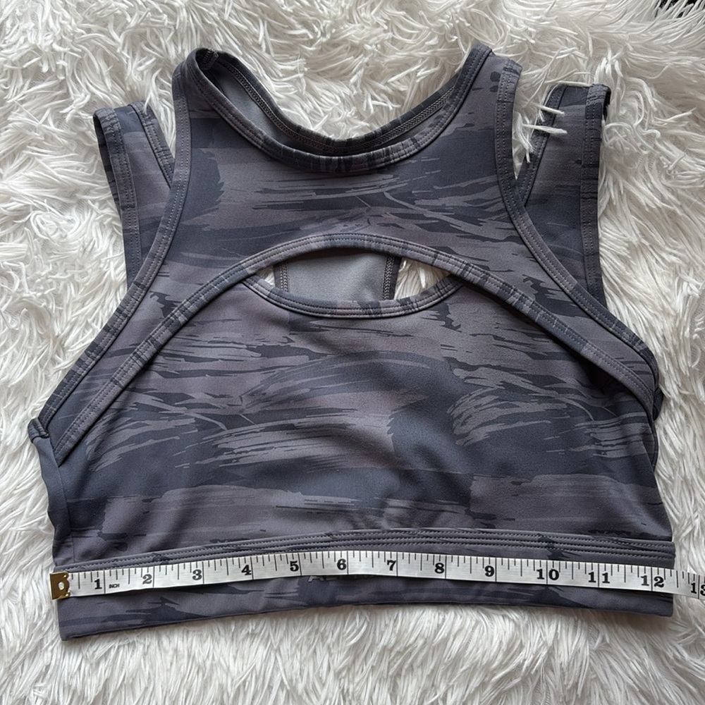 Alphalete Charcoal Camo Sports Bra - Picture 3 of 4